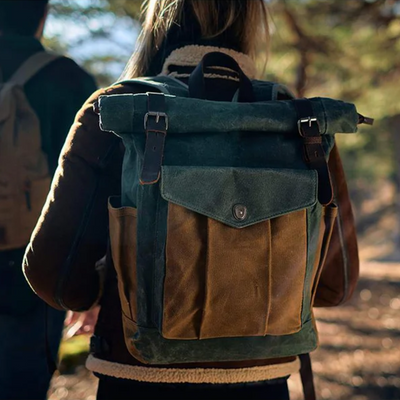 NARIK - 瓦克帆布卷頂背包