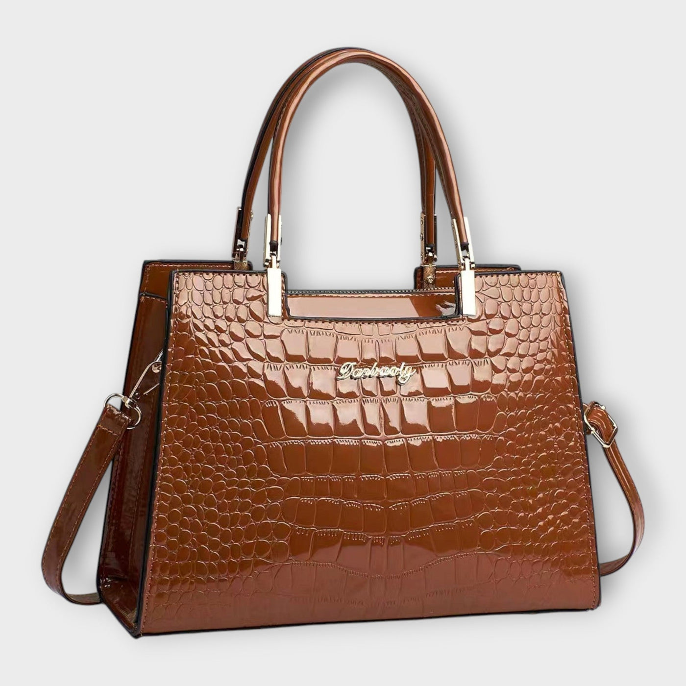 Madison - Smooth Croc Tote