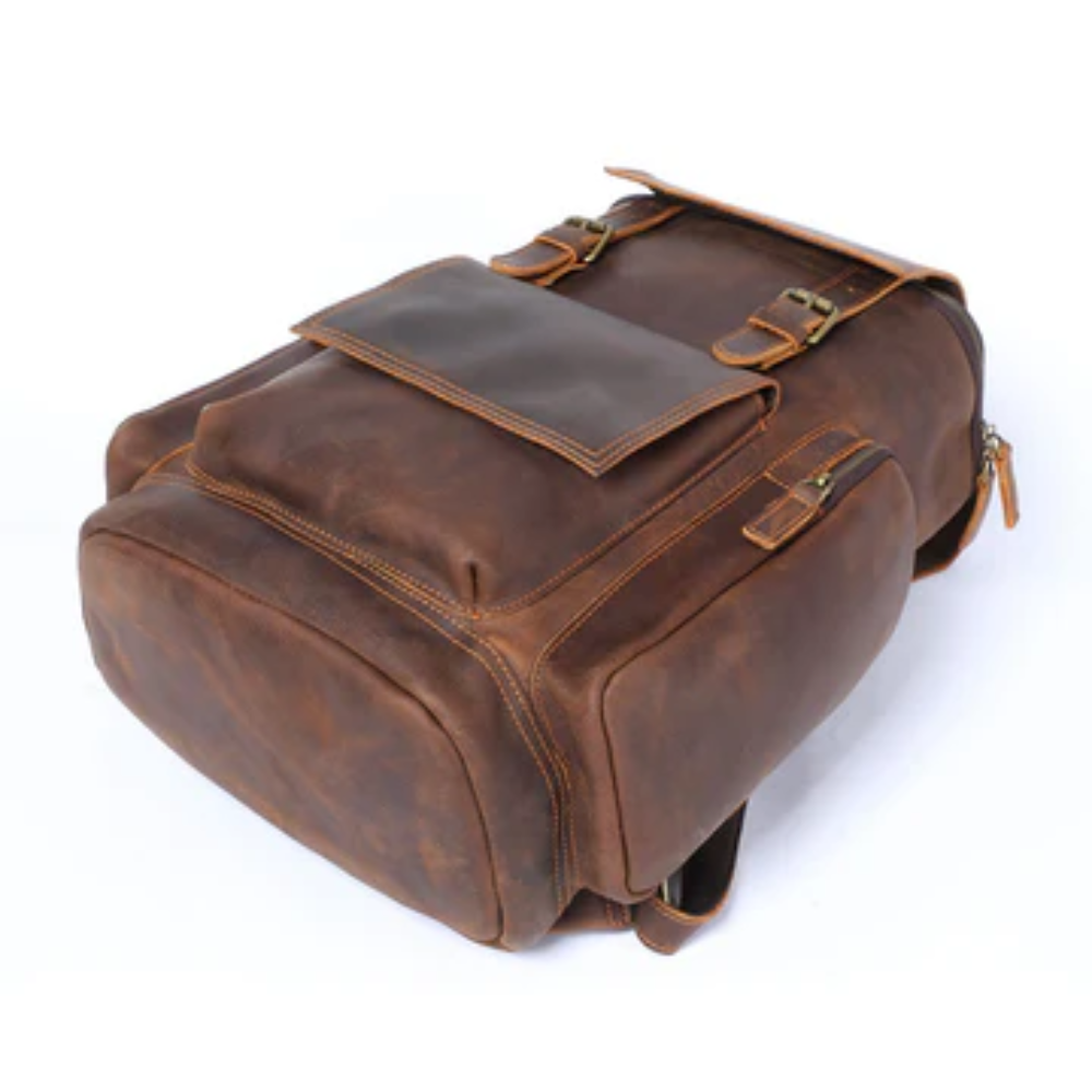 皮革筆電背包 | Alexander