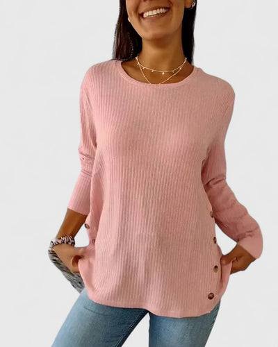 Megan™ | Elegant Crew Neck Top