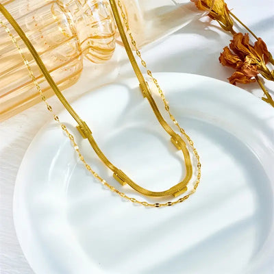 Sorella Gem 雙層復古金項鍊
