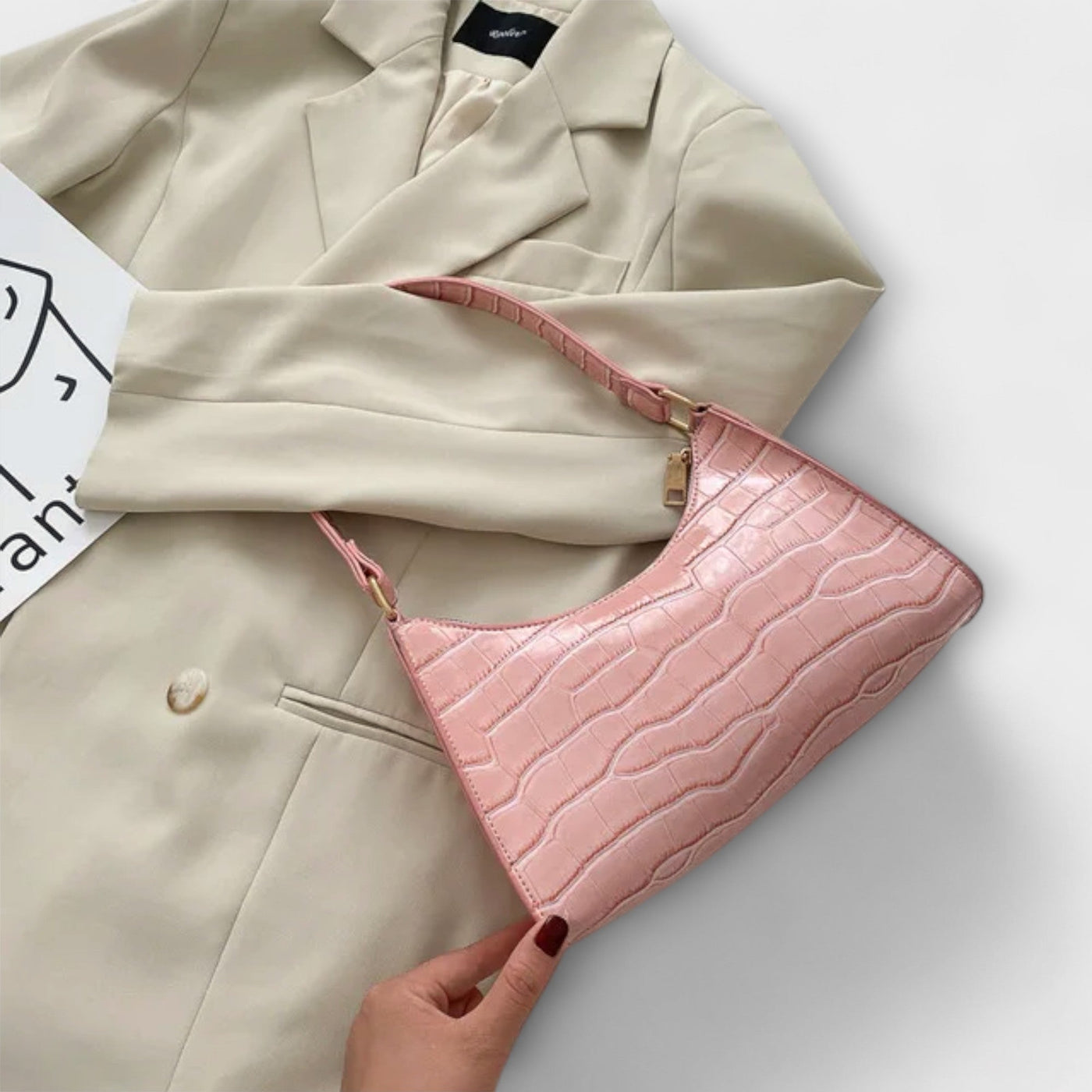 Ava - Mirrored Leather Bag