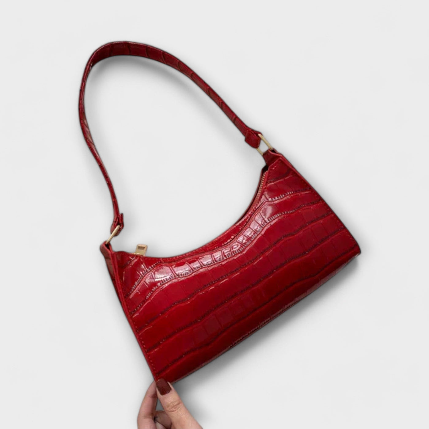 Ava - Mirrored Leather Bag