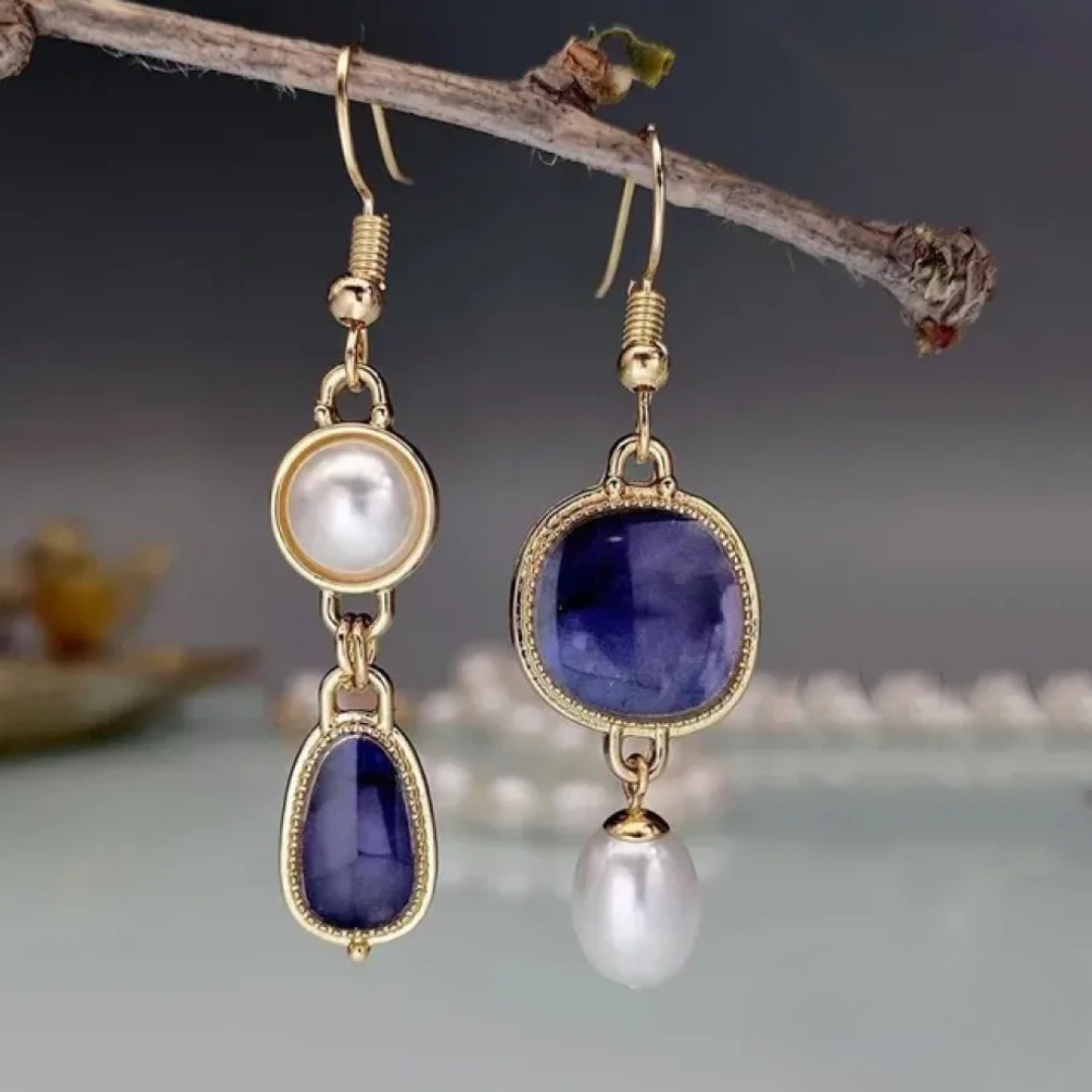 Vintage Blue Stone Earrings