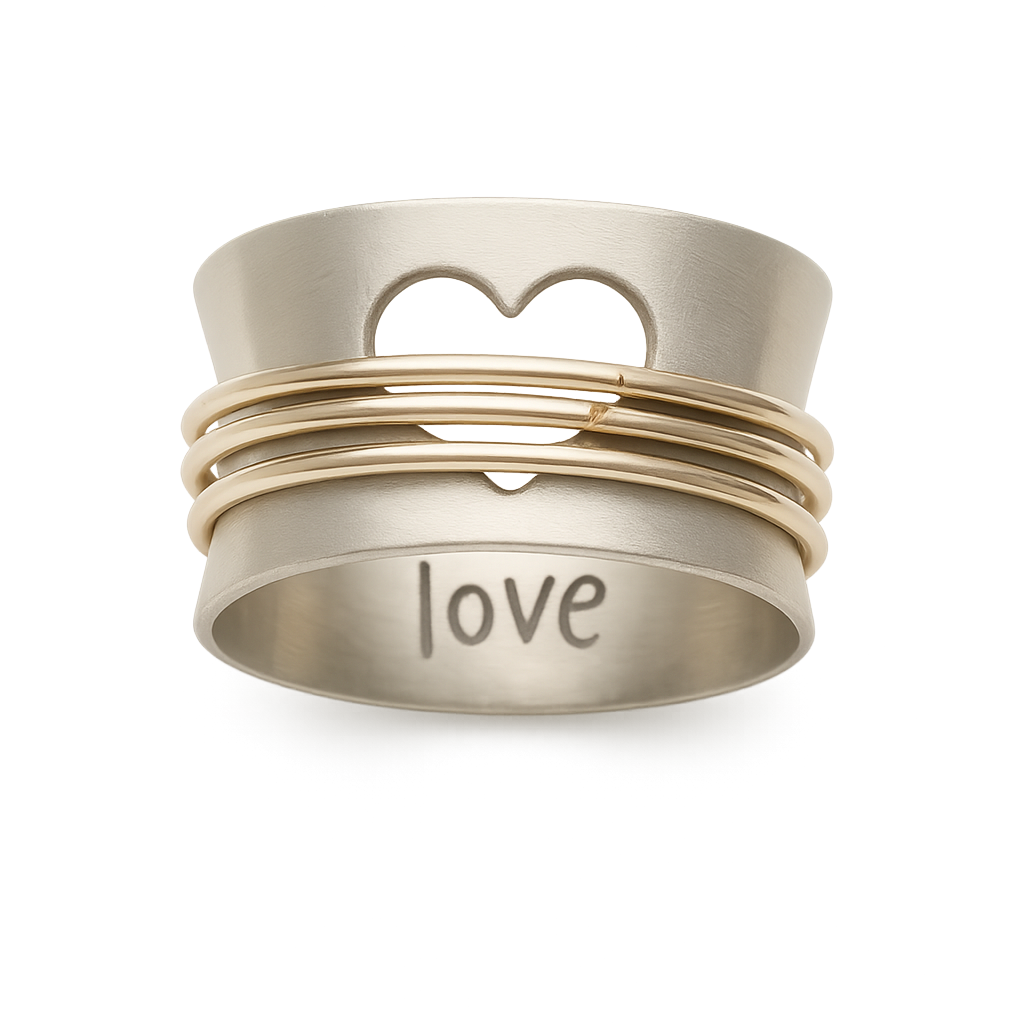 Antique precious love ring